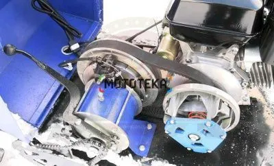 Мотобуксировщик с лыжным модулем 15 л.с.. С РЕВЕРСОМ Лидер-3-4Т-15АП LONG (4 тележ) SPORT