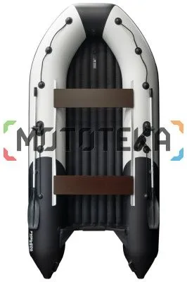 Лодка ПВХ Ривьера Компакт 3600 НДНД светло-серый/графит