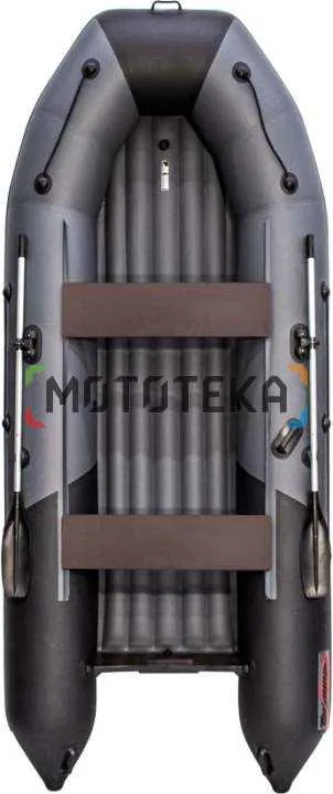 Лодка ПВХ Таймень NX 3800 НДНД PRO светло-серый/графит