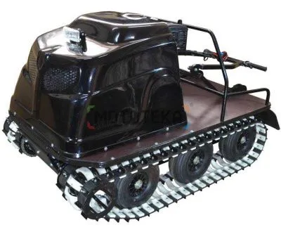 Всесезонный мотобуксировщик вездеход KOiRA (Койра) T 15 R. Реверс-редуктор. ДВС 15 л/с с ручным стартером. (Стеклопластиковый)