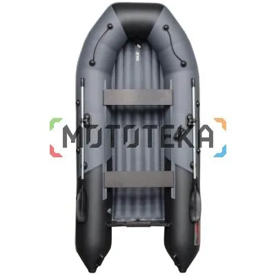 Лодка ПВХ Таймень NX 3400 НДНД PRO светло-серый/чёрный