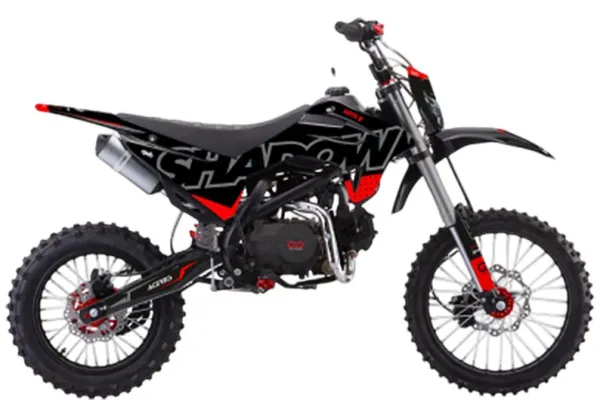 Питбайк OXO (Оксо) Shadow 125 17/14 чёрный | Мототека