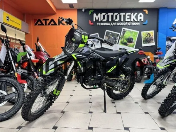 Мотоцикл кроссовый / эндуро OXO (Оксо) Venom 300 (GN-050) зелёный | Мототека