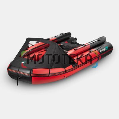 Лодка ПВХ GLADIATOR (Гладиатор) E 420 X PRO красный/чёрный