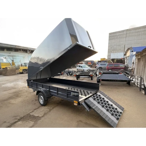 Прицеп с пластиковой крышкой БАРС 1094