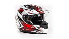 Шлем интеграл THH TS - 42#10 WHT/RED 2 - стекла (L)
