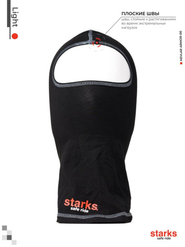 Подшлемник STARKS (Старкс) Light Чёрный/Серый фото 3