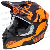 Шлем мото кроссовый GTX 633 №5 (S) BLACK/FLUO ORANGE