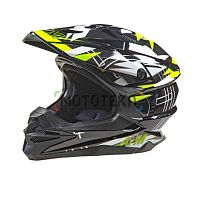 Шлем мото кроссовый AiM (Аим) JK803S Yellow/Black L