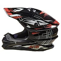 Шлем мото кроссовый AiM (Аим) JK803S Orange/Black XXXL