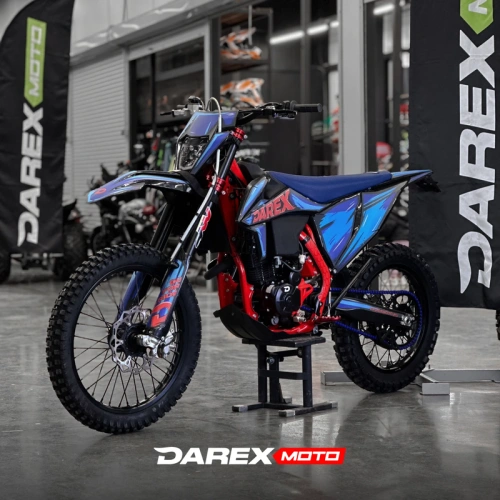 Мотоцикл кроссовый / эндуро Darex (Дарекс) UL red/blue (красный/синий)