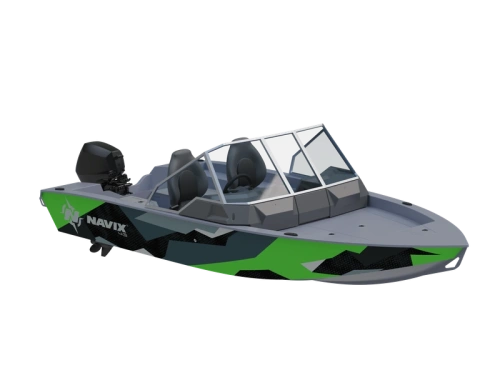 Лодка ПНД Navix (Навикс) C43 2 консоли фото 15