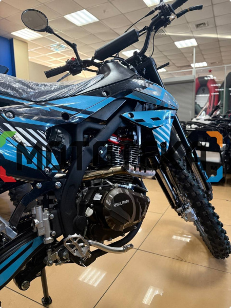 Мотоцикл кроссовый / эндуро Regulmoto (Регулмото) ZR PR 300 4 valves 6 Gear чёрный/синий с ПТС | Мототека