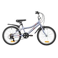 Велосипед Foxx (Фокс) 20" JASMINE голубой,  стальная рама, 6 скор., Microshift MS21/Microshift TS38, тормоз