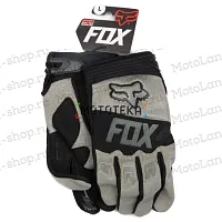 Перчатки мото FOX (Фокс) №13 Light gray (L) мотокросс