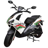 Скутер Regulmoto (Регулмото) FORMULA 125 (LJ125T - 8M) белый/зелёный с ПТС