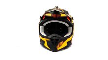 Шлем мото кроссовый GTX 633 (L) #5 BLACK/FLUO ORANGE