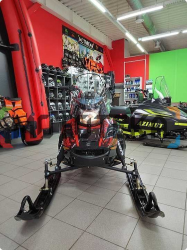 Снегоход IRBIS (Ирбис) SF 200 L Long чёрный/красный с ПСМ фото 16