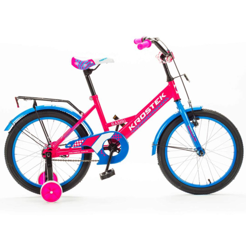 Велосипед 18" KROSTEK (Кростек) BAMBI BOY (500102) (розовый)