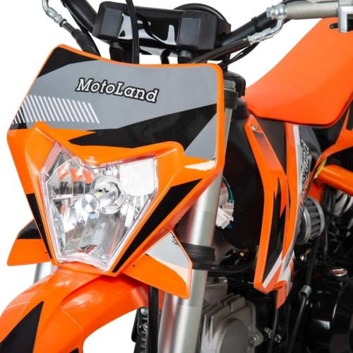 Питбайк MotoLand (Мотолэнд) SX 125 E 14/12 оранжевый фото 6