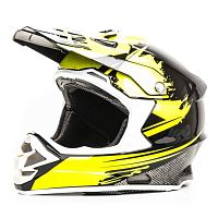 Шлем мото кроссовый HIZER (Хайзер) B6195 (L) #2 black/yellow