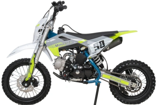 Питбайк MotoLand (Мотолэнд) TCX 125 E 14/12 + фара зелёный