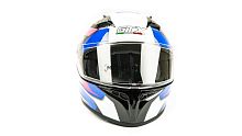 Шлем мото интеграл GTX 578 (M) #3 BLACK/PINK BLUE WHITE
