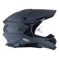 Шлем мото кроссовый Sparx (Спаркс) Fenix (JK6803) серый матовый 2XL