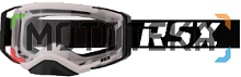 Очки снегоходные RSX Blizzard Winter белый, черный, черный двойное прозрачное стекло, унив.