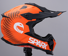 Шлем мото кроссовый Sparx (Спаркс) Raptor (JH-601) оранжевый/чёрный M