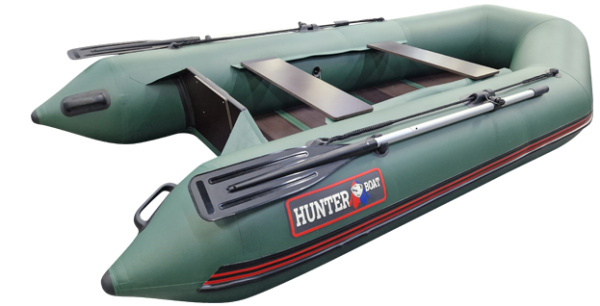 Лодка ПВХ Hunter (Хантер) 290 Л серый | Мототека