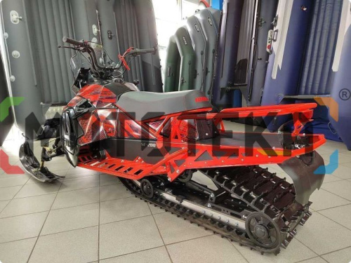 Снегоход IRBIS (Ирбис) SF 200 L Long чёрный/красный с ПСМ фото 24