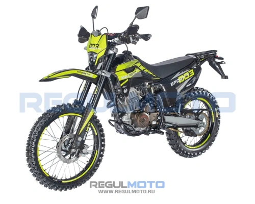 Мотоцикл кроссовый / эндуро Regulmoto (Регулмото) Sport - 003 PR 300 6 передач жёлтый/чёрный с ПТС Мотоцикл кроссовый / эндуро Regulmoto (Регулмото) Sport - 003 PR 300 6 передач жёлтый/чёрный с ПТС