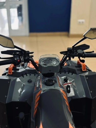 Квадроцикл детский FXMOTO (ФХМото) SS125-2 серо-оранжевый (машинокомплект) фото 3 Квадроцикл детский FXMOTO (ФХМото) SS125-2 серо-оранжевый (машинокомплект) фото 3