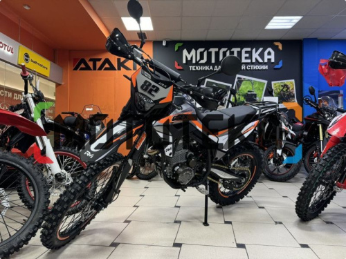 Мотоцикл кроссовый / эндуро Regulmoto (Регулмото) CR - X чёрный/оранжевый с ПТС фото 2
