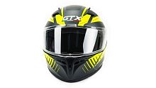 Шлем мото интеграл GTX 578 (S) #1 BLACK/YELLOW GREY