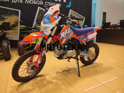 Питбайк Apollo (Аполло) RFZ Start 125 LE с фарой и электростартером 17/14 оранжевый фото 10