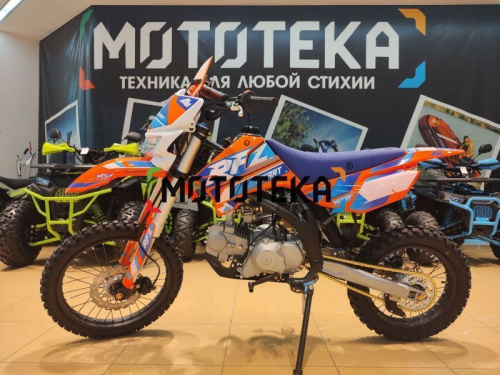 Питбайк Apollo (Аполло) RFZ Start 125 LE с фарой и электростартером 17/14 оранжевый фото 2