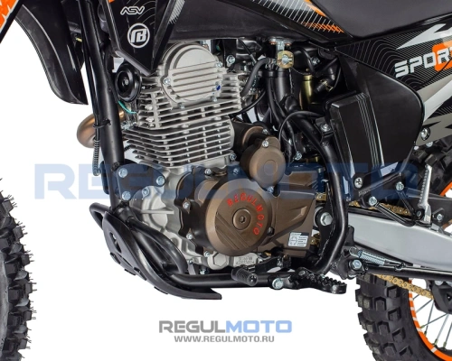 Мотоцикл кроссовый / эндуро Regulmoto (Регулмото) Sport - 003 PR 300 6 передач оранжевый/чёрный с ПТС фото 3
