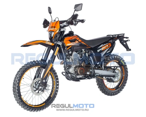 Мотоцикл кроссовый / эндуро Regulmoto (Регулмото) Sport - 003 PR 300 6 передач оранжевый/чёрный с ПТС фото 18