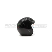 Шлем открытый с козырьком ROCKOT (Рокот) RM-391 Classic Black (XS) (чёрный глянцевый однотонный)