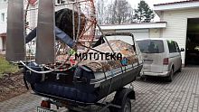 Лодка ПВХ ФЛАГМАН DK 550 AIR серый/синий