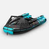 Лодка ПВХ GLADIATOR (Гладиатор) E 420 X PRO чёрный/бирюзовый