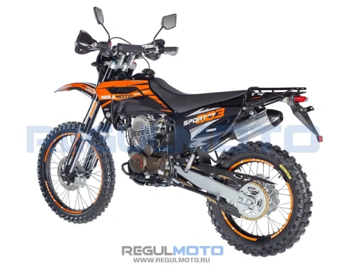 Мотоцикл кроссовый / эндуро Regulmoto (Регулмото) Sport - 003 PR 300 6 передач оранжевый/чёрный с ПТС фото 14